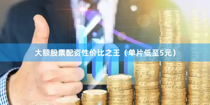 大额股票配资性价比之王（单片低至5元）